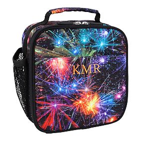 Gear-Up Fireworks Black  Lunch Box