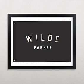 Minted® Name Flag Framed Wall Art