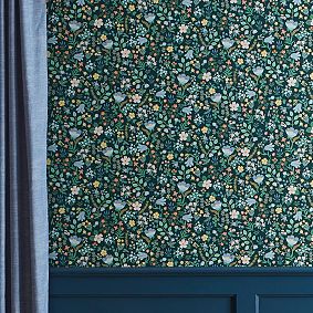 Rifle Paper Co. Bramble Fields Evergreen Wallpaper