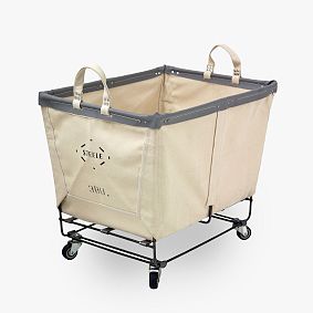 Steele Canvas Medium Rectangle Basket on Wheels