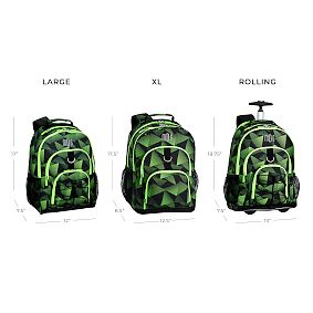 Gear-Up Apex Neon Green Rolling Backpack