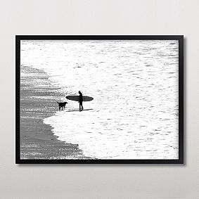 Minted® Beach Dog Framed Art by Leslie Le Coq