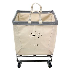 Steele Canvas Medium Rectangle Basket on Wheels