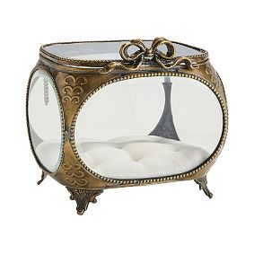 Open Box: LoveShackFancy Bow Jewelry Box - Gold