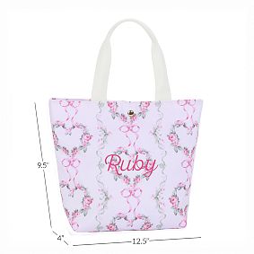 LoveShackFancy Floral Heart Colby Lunch Tote
