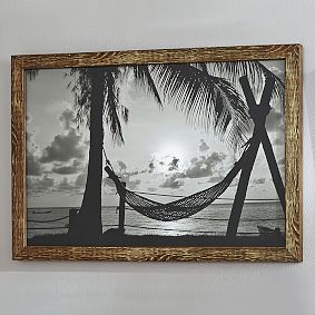 Open Box: Black And White Surf Print, Hammock