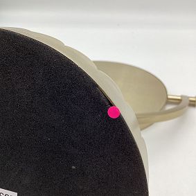 Open Box: Scallop Light-Up Vanity Desktop Mirror - Gold