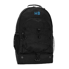 Open Box: Gear-Up Black Solid Recycled Backpack, Sports