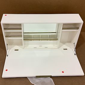 Open Box: Slim Get-Ready Beauty Station - White, Tuscan Gold