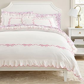 LoveShackFancy Bows Border Duvet Cover