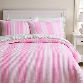 Stoney Clover Lane Cabana Stripe Reversible Quilt