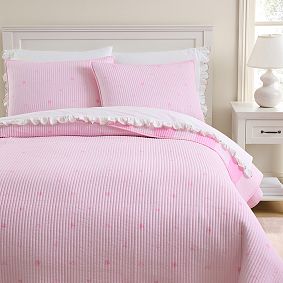 Stoney Clover Lane Cabana Stripe Reversible Quilt