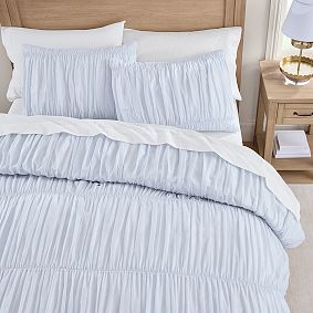 Voile Ruched Duvet Cover