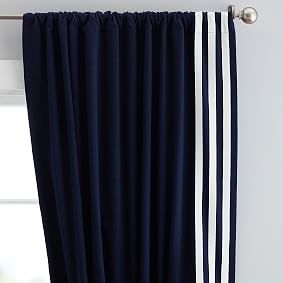Border Stripe Blackout Curtain