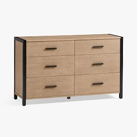 Kearny 6-Drawer Wide Dresser (56w x 18.5d")