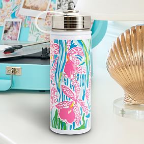 Lilly Pulitzer Via Flora Slim Water Bottle