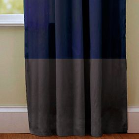 Color Block Blackout Curtain