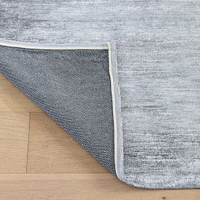 Solid Textured Washable Rug