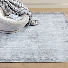 Solid Textured Washable Rug
