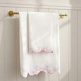 LoveShackFancy Palace Bow Bath Towel