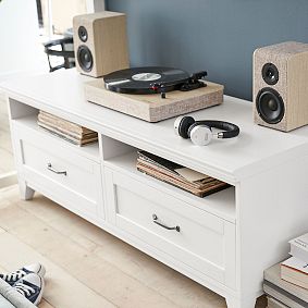 Hampton Full Loft Bed with Cushy Loveseat, Media &amp; Bookcase Set