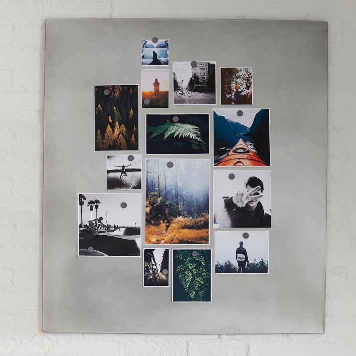 Ooivie A1 Magnetic Board For Wall (595 X 840mm, No Holes) - Brushed Stainless Steel Magnet Board - Magnetic Notice Board - 1mm Thick - For Fridge Magnets, Office, Kitchen, Home - View #7