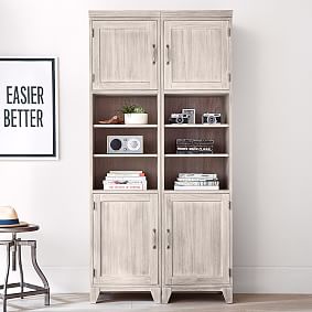 Open Box:  Hampton 18" Bookcase with Storage Cabinets
