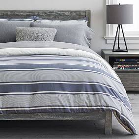 Jackson Stripe Organic Duvet Cover