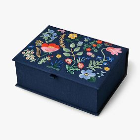 Rifle Paper Co. Strawberry Fields Embroidered Keepsake Box