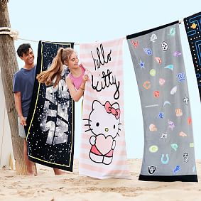 Hello Kitty® Striped Beach Towel UPF 50+