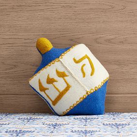 Rifle Paper Co. Hanukkah Dreidel Pillow