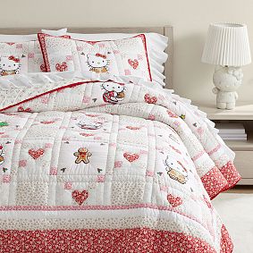 Open Box: Hello Kitty® Gingerbread Quilt, Twin/Twin XL - Red Multi