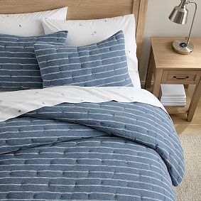 Bolinas Stripe Knit Comforter