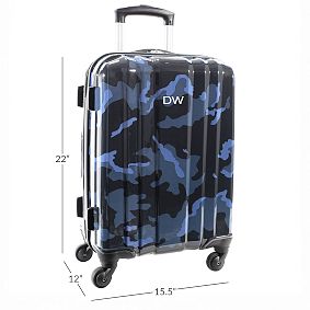 Channeled Hard-Sided Navy Camo Spinner