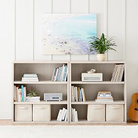 Costa Low 3-Shelf Bookcase, Set of 2 (80")