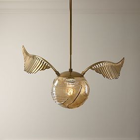 Harry Potter™ Golden Snitch™ Glass Globe Pendant