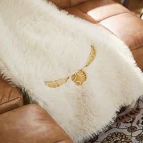 Harry Potter™ Magical Golden Snitch™ Faux Fur Throw