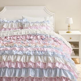 LoveShackFancy Tiered Ruffle Duvet Cover