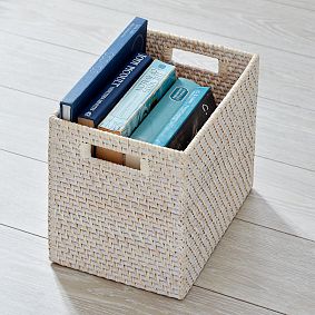 Whitewash Storage Bins