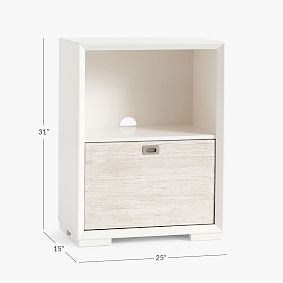 Callum Shelf with 1-Drawer Storage Cabinet (25")