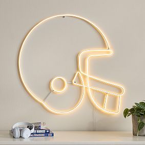 Football Helmet Neon Wall Light