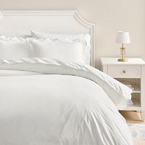 LoveShackFancy Embroidered Scallop Duvet Cover