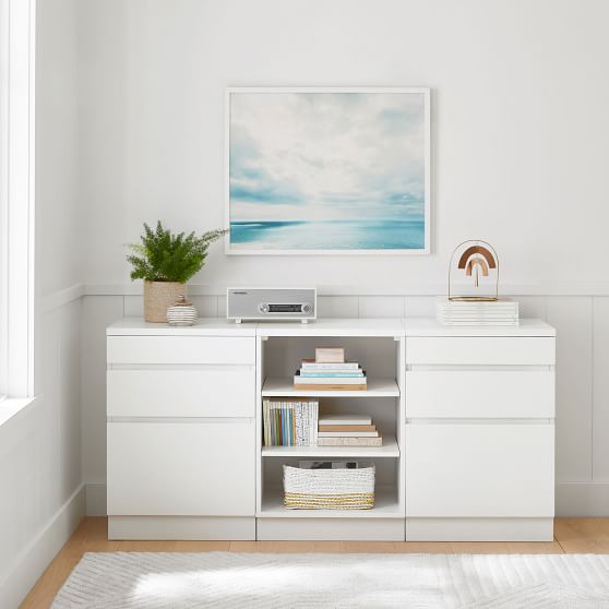 modular dresser Blake 3 Drawer Dresser, Black Oak Single