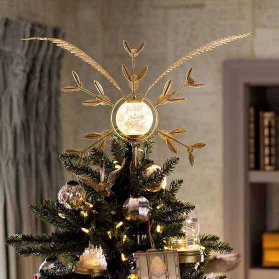Harry Potter Light-Up Golden Snitch Tree Topper | Pottery Barn Teen