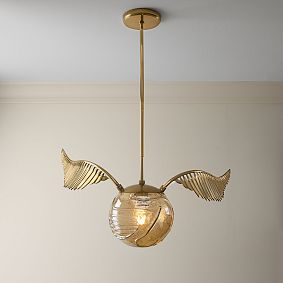 Harry Potter™ Golden Snitch™ Glass Globe Pendant