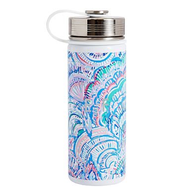 Lilly Pulitzer Happy as a Clam Slim Water Bottle