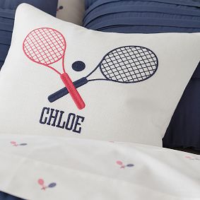Tennis Monogram Pillow Cover