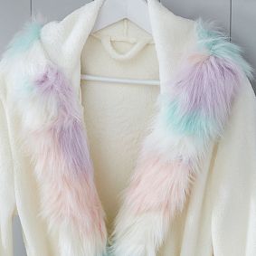 Unicorn Faux-Fur Robe