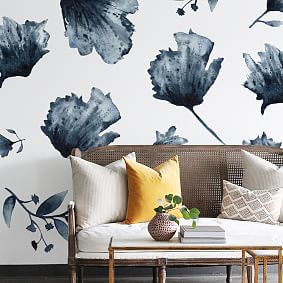 Water and Ink Florals Peel &amp; Stick Decal