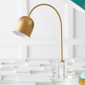 Crystal Cube Base Task Lamp